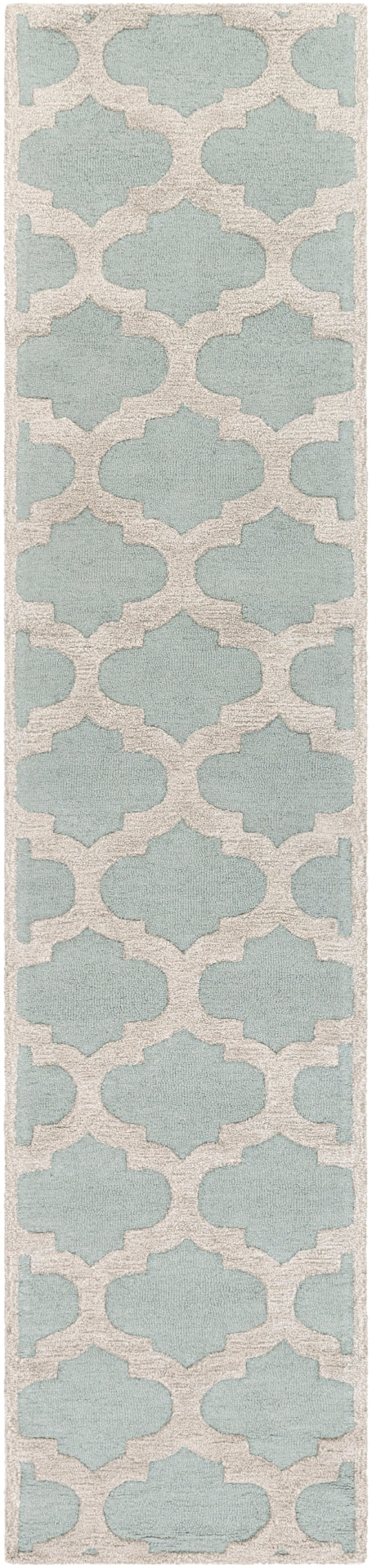 Arise AWRS-2122 Modern Wool, Viscose Rug AWRS2122-2314 Mint, Beige 70% Wool, 30% Viscose 2'3" x 14'