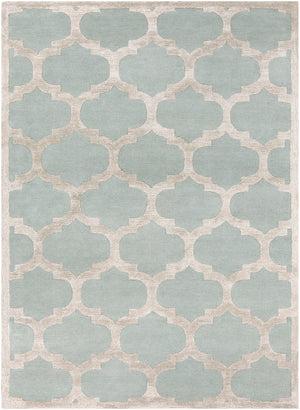 Arise AWRS-2122 Modern Wool, Viscose Rug AWRS2122-811 Mint, Beige 70% Wool, 30% Viscose 8' x 11'