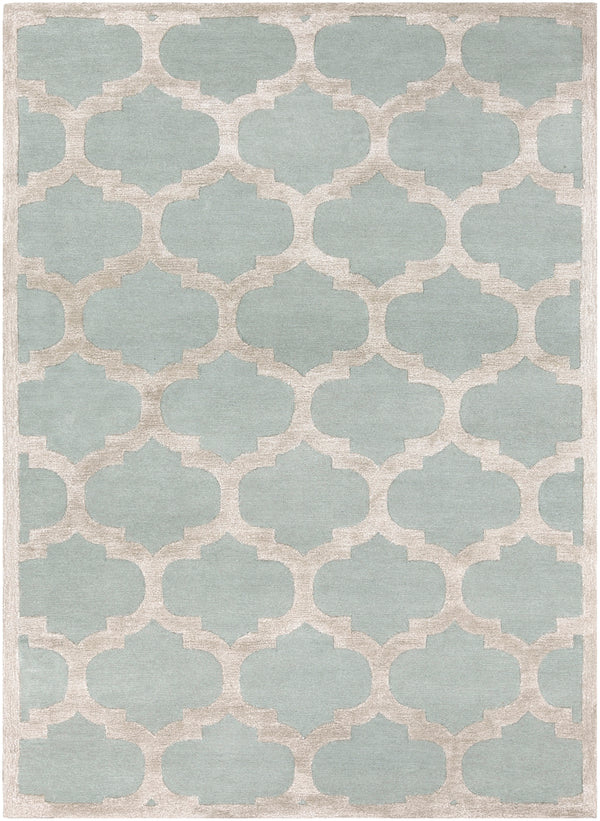 Arise AWRS-2122 Modern Wool, Viscose Rug AWRS2122-811 Mint, Beige 70% Wool, 30% Viscose 8' x 11'