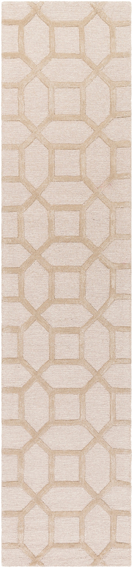 Arise AWRS-2130 Modern Wool, Viscose Rug AWRS2130-2314 Khaki 70% Wool, 30% Viscose 2'3" x 14'
