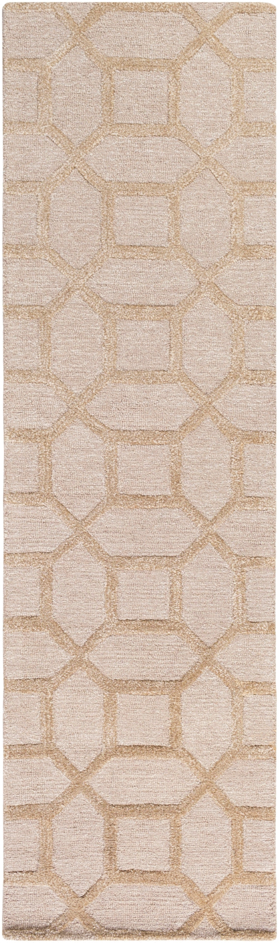 Arise AWRS-2130 Modern Wool, Viscose Rug AWRS2130-238 Khaki 70% Wool, 30% Viscose 2'3" x 8'