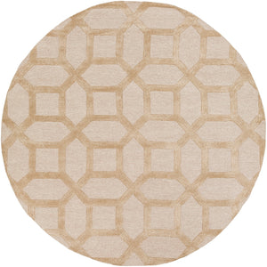 Arise AWRS-2130 Modern Wool, Viscose Rug AWRS2130-8RD Khaki 70% Wool, 30% Viscose 8' Round