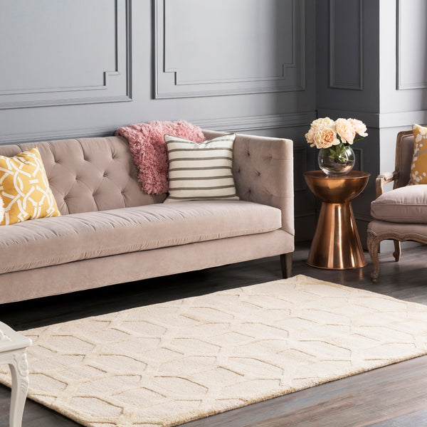 Arise AWRS-2130 Modern Wool, Viscose Rug AWRS2130-913 Khaki 70% Wool, 30% Viscose 9' x 13'