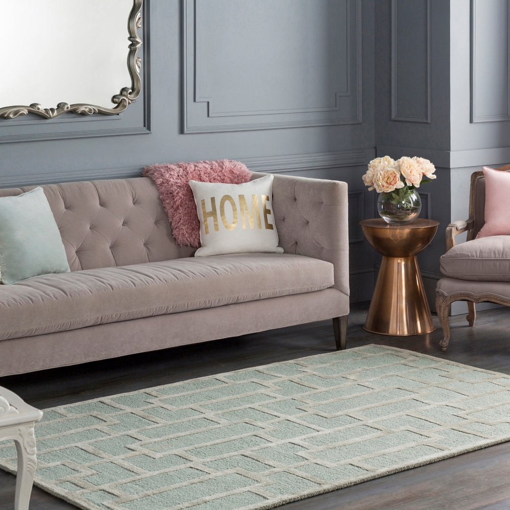 Arise AWRS-2139 Modern Wool, Viscose Rug AWRS2139-913 Sage 70% Wool, 30% Viscose 9' x 13'