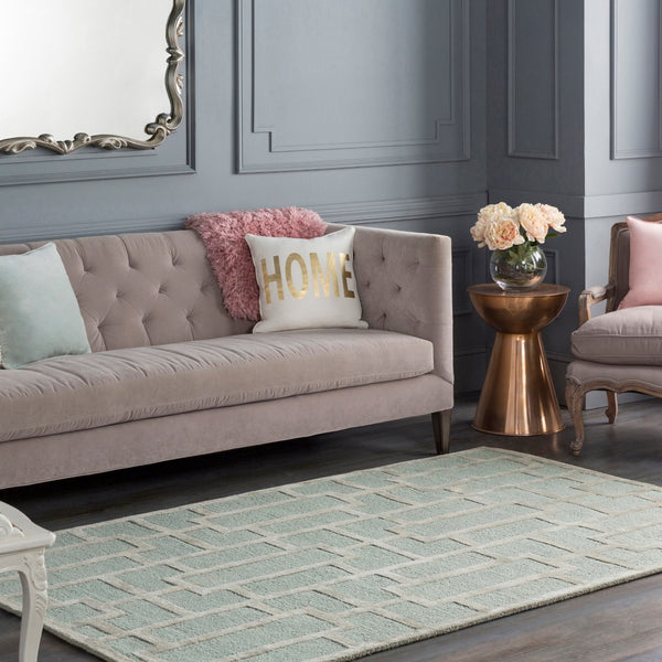 Arise AWRS-2139 Modern Wool, Viscose Rug AWRS2139-913 Sage 70% Wool, 30% Viscose 9' x 13'