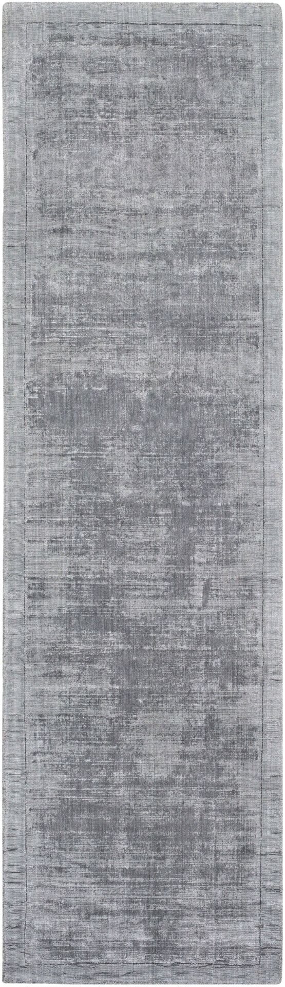 Silk Route AWSR-4034 Modern Viscose Rug AWSR4034-238 Light Gray 100% Viscose 2'3" x 8'