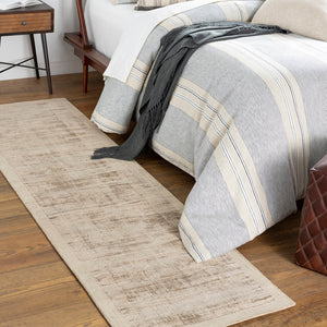Silk Route AWSR-4035 Modern Viscose Rug AWSR4035-238 Khaki 100% Viscose 2'3" x 8'
