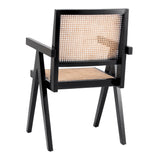 Bordeaux Rattan Dining Chair Black/Natural