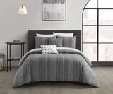 Desiree Grey Queen 9pc Comforter Set