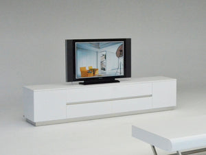 VIG Furniture A&X Skyline Modern White Crocodile TV Entertainment Center VGUNAK588-230