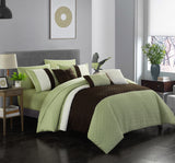 Osnat Green Twin 8pc Comforter Set