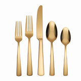 Oneida Aptitude Gold 20 Piece Everyday Flatware Set, Service For 4 B1024020AL20