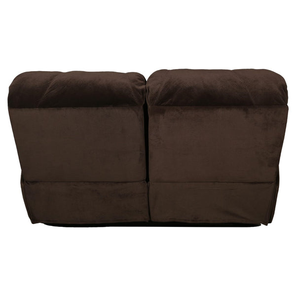 Porter Designs Ramsey Microfiber Dual seat Transitional Reclining Love Brown 03-112C-02B-6012