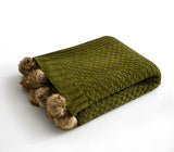 Dorsey Green Throw Blanket