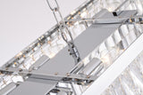 Bethel Chrome Chandelier in Metal & Crystal