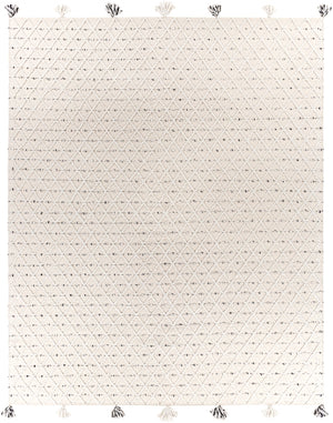 Azalea AZA-2301 Global Recycled PET Yarn Rug AZA2301-810 Medium Gray, Black, Ivory 100% Recycled PET Yarn 8' x 10'