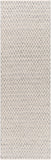 Azalea AZA-2302 Global Recycled PET Yarn Rug AZA2302-268 Medium Gray, White, Ink 100% Recycled PET Yarn 2'6" x 8'