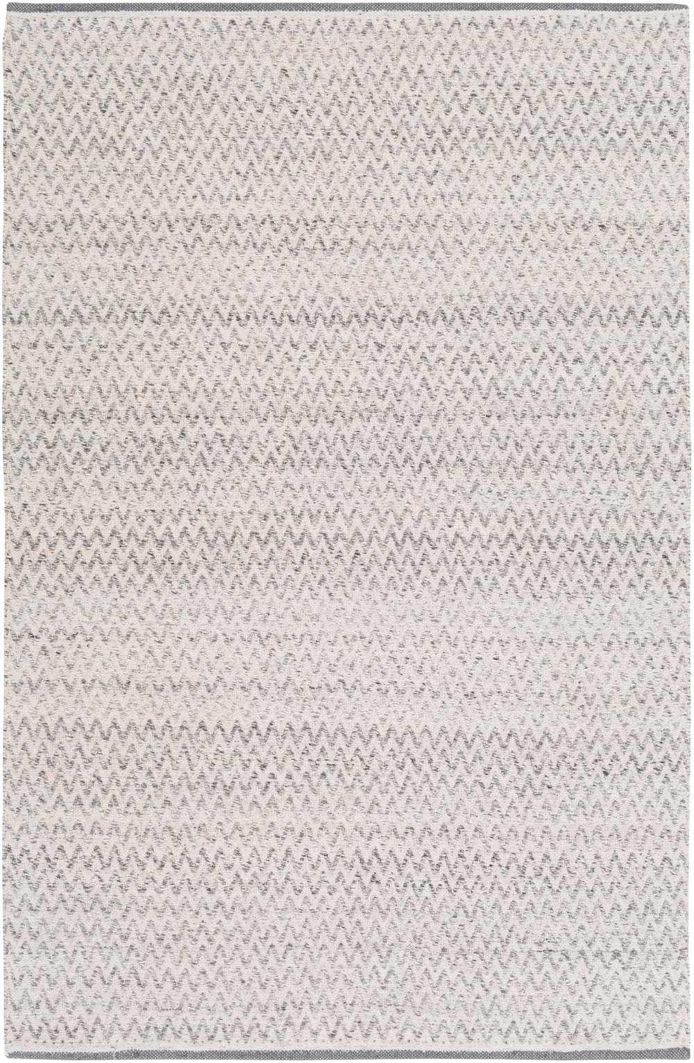 Azalea AZA-2302 Global Recycled PET Yarn Rug AZA2302-81012 Medium Gray, White, Ink 100% Recycled PET Yarn 8'10" x 12'