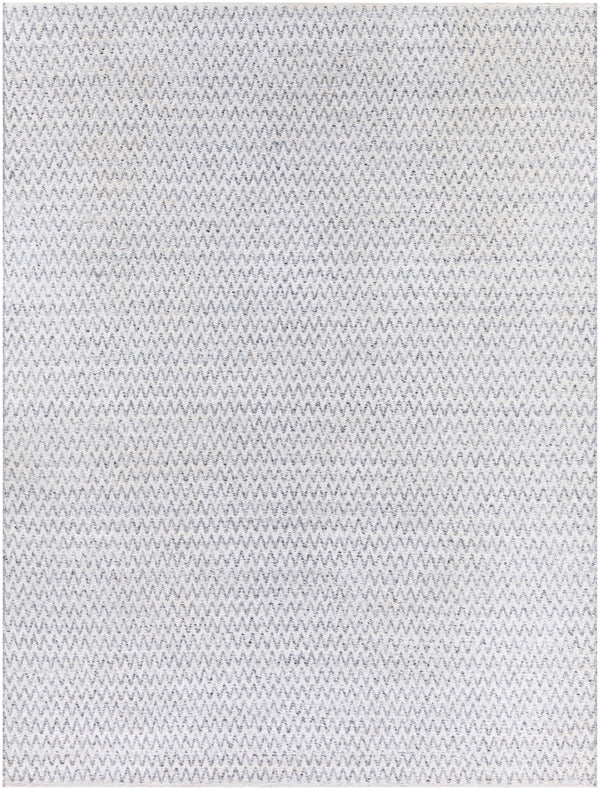 Azalea AZA-2302 Global Recycled PET Yarn Rug AZA2302-810 Medium Gray, White, Ink 100% Recycled PET Yarn 8' x 10'