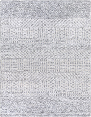 Azalea AZA-2303 Global Recycled PET Yarn Rug AZA2303-810 Medium Gray, White, Ink 100% Recycled PET Yarn 8' x 10'