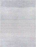 Azalea AZA-2303 Global Recycled PET Yarn Rug AZA2303-810 Medium Gray, White, Ink 100% Recycled PET Yarn 8' x 10'