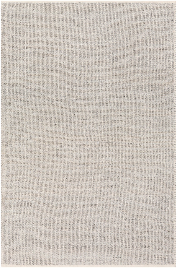 Azalea AZA-2305 Modern Recycled PET Yarn Rug AZA2305-576 Medium Gray, White, Ink 100% Recycled PET Yarn 5' x 7'6"