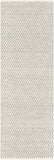 Azalea AZA-2306 Modern Recycled PET Yarn Rug AZA2306-268 Medium Gray, White, Ink 100% Recycled PET Yarn 2'6" x 8'