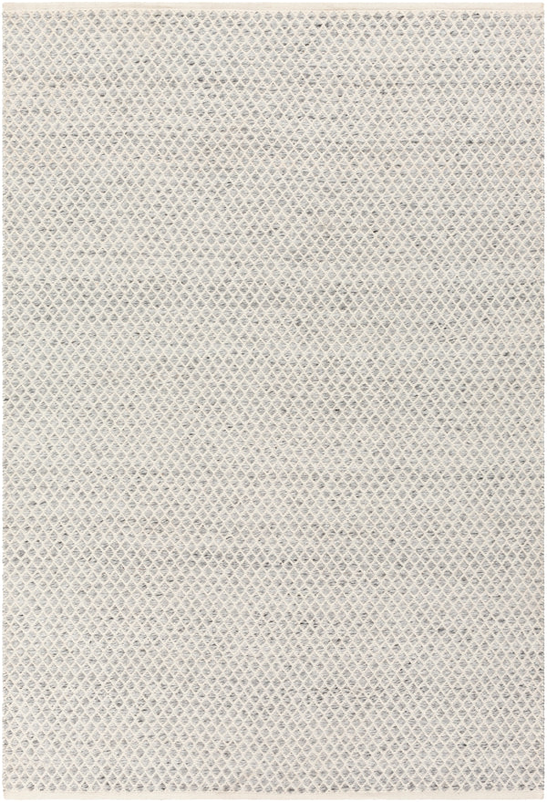 Azalea AZA-2306 Modern Recycled PET Yarn Rug AZA2306-81012 Medium Gray, White, Ink 100% Recycled PET Yarn 8'10" x 12'