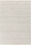 Azalea AZA-2306 Modern Recycled PET Yarn Rug AZA2306-81012 Medium Gray, White, Ink 100% Recycled PET Yarn 8'10" x 12'