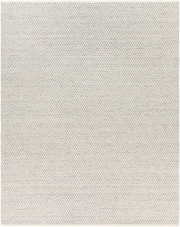 Azalea AZA-2306 Modern Recycled PET Yarn Rug AZA2306-810 Medium Gray, White, Ink 100% Recycled PET Yarn 8' x 10'