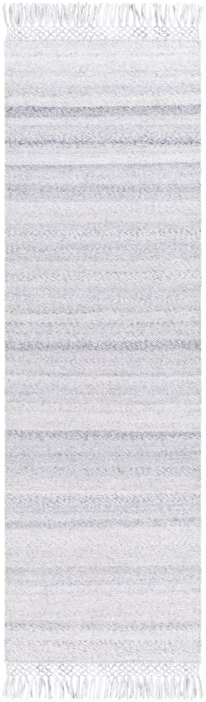 Azalea AZA-2307 Modern Recycled PET Yarn Rug AZA2307-268 Silver Gray, Light Gray 100% Recycled PET Yarn 2'6" x 8'