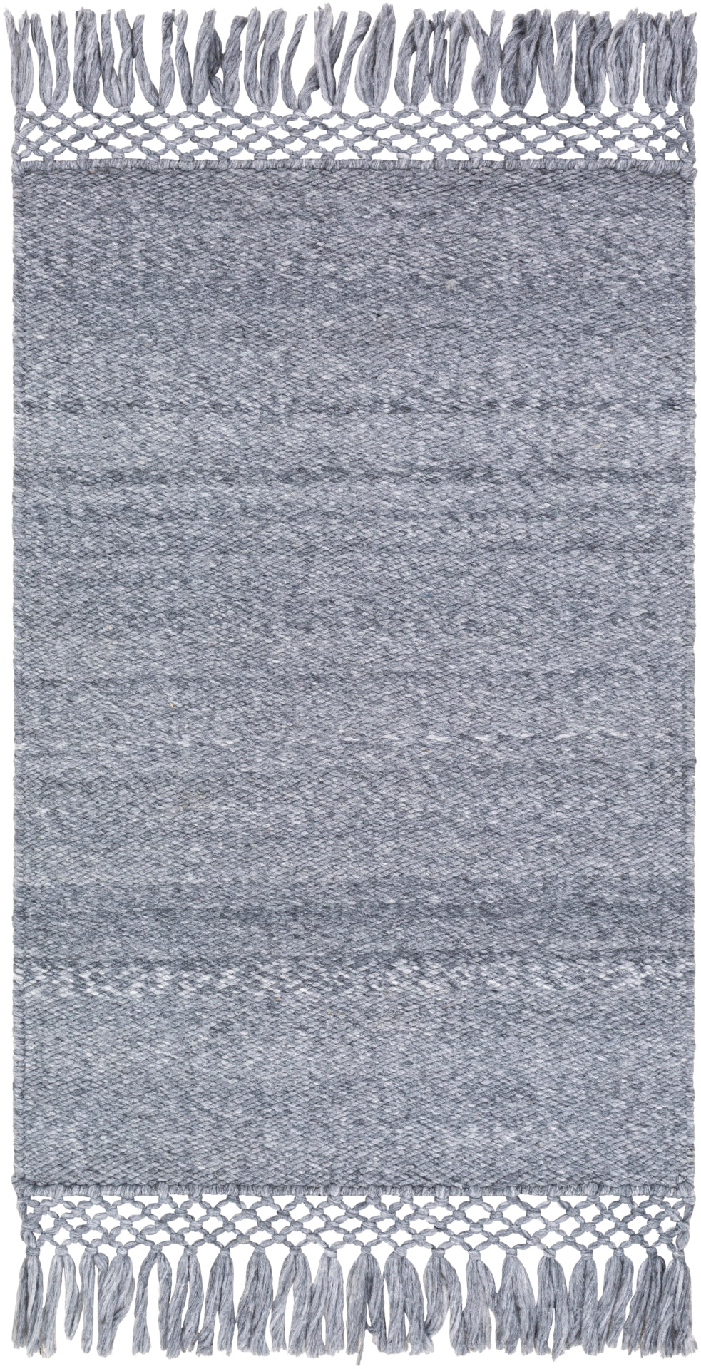 Azalea AZA-2309 Modern Recycled PET Yarn Rug AZA2309-81012 Medium Gray 100% Recycled PET Yarn 8'10" x 12'
