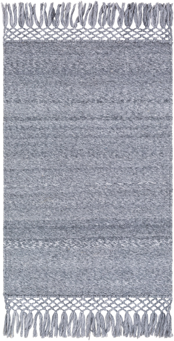 Azalea AZA-2309 Modern Recycled PET Yarn Rug AZA2309-81012 Medium Gray 100% Recycled PET Yarn 8'10" x 12'