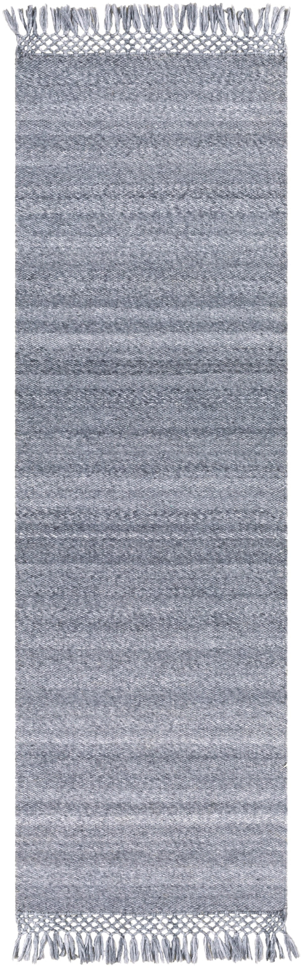 Azalea AZA-2309 Modern Recycled PET Yarn Rug AZA2309-268 Medium Gray 100% Recycled PET Yarn 2'6" x 8'