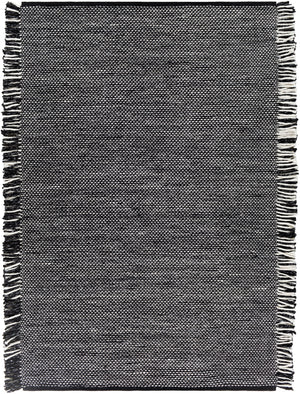 Azalea AZA-2312 Modern Recycled PET Yarn Rug AZA2312-81012 Black, Cream, Medium Gray 100% Recycled PET Yarn 8'10" x 12'