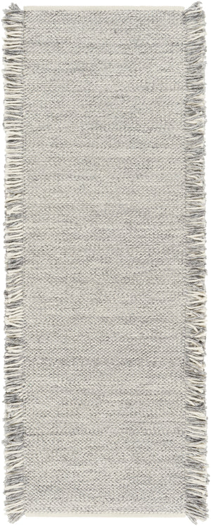 Azalea AZA-2314 Modern Recycled PET Yarn Rug AZA2314-268 Light Gray, Medium Gray, Charcoal, Cream 100% Recycled PET Yarn 2'6" x 8'