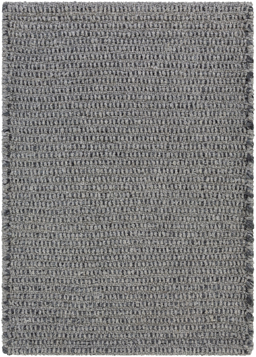 Azalea AZA-2316 Modern Recycled PET Yarn Rug AZA2316-81012 Medium Gray, Charcoal 100% Recycled PET Yarn 8'10" x 12'