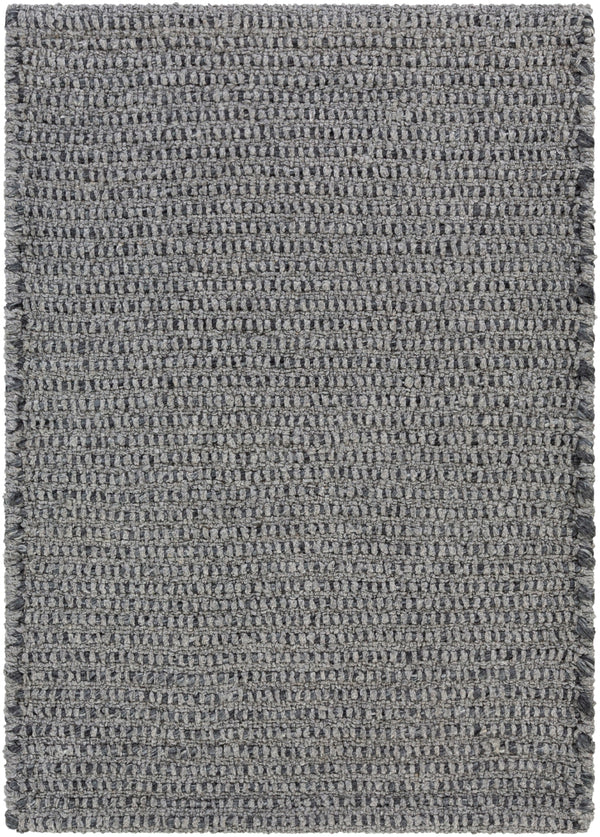 Azalea AZA-2316 Modern Recycled PET Yarn Rug AZA2316-81012 Medium Gray, Charcoal 100% Recycled PET Yarn 8'10" x 12'