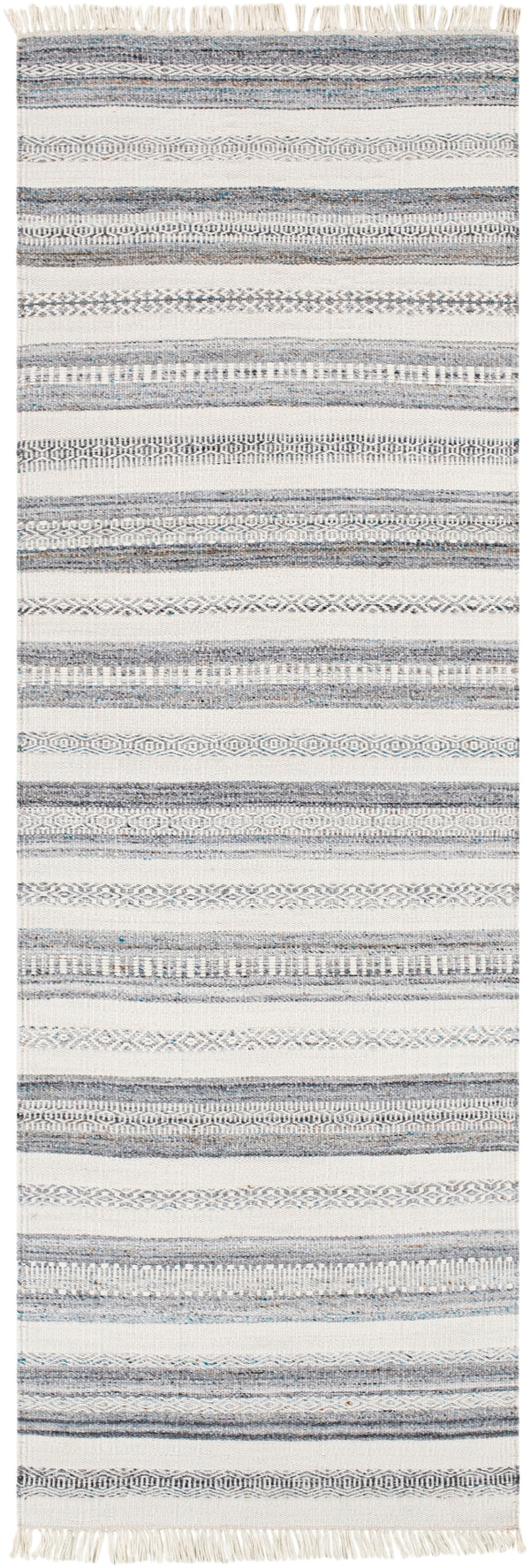 Azalea AZA-2318 Modern Recycled PET Yarn Rug AZA2318-268 Beige, Camel, Aqua, Charcoal, Black, Light Gray 100% Recycled PET Yarn 2'6" x 8'