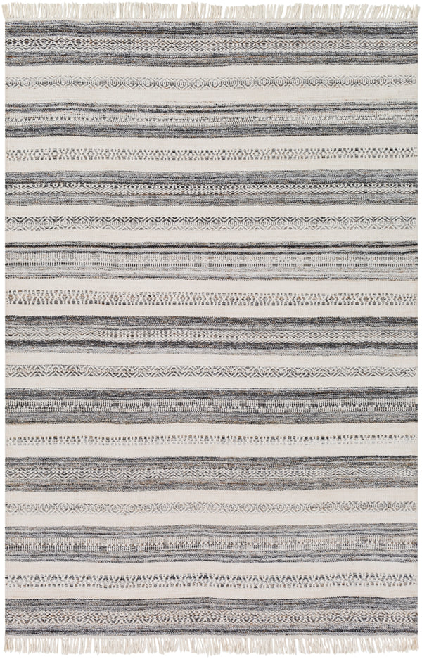 Azalea AZA-2319 Modern Recycled PET Yarn Rug AZA2319-81012 Beige, Camel, Charcoal, Black, Light Gray 100% Recycled PET Yarn 8'10" x 12'