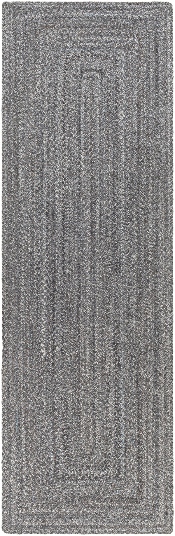 Azalea AZA-2320 Modern Recycled PET Yarn Rug AZA2320-268 Light Gray, Medium Gray, Charcoal, Dark Brown 100% Recycled PET Yarn 2'6" x 8'