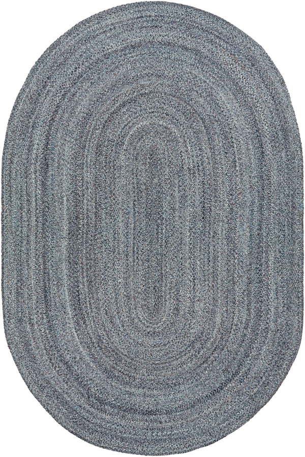 Azalea AZA-2320 Modern Recycled PET Yarn Rug AZA2320-69OV Light Gray, Medium Gray, Charcoal, Dark Brown 100% Recycled PET Yarn 6' x 9' Oval