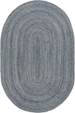 Azalea AZA-2320 Modern Recycled PET Yarn Rug AZA2320-69OV Light Gray, Medium Gray, Charcoal, Dark Brown 100% Recycled PET Yarn 6' x 9' Oval