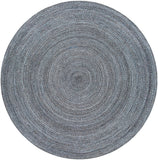 Azalea AZA-2320 Modern Recycled PET Yarn Rug AZA2320-8RD Light Gray, Medium Gray, Charcoal, Dark Brown 100% Recycled PET Yarn 8' Round