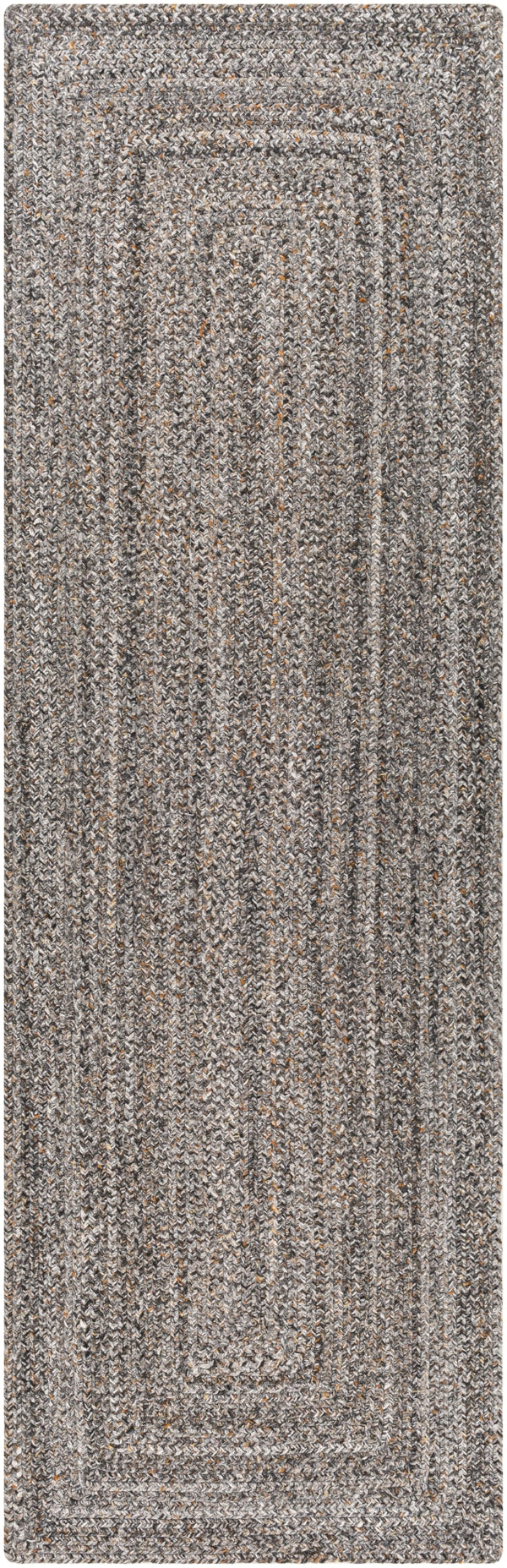 Azalea AZA-2321 Modern Recycled PET Yarn Rug AZA2321-268 Light Gray, Medium Gray, Charcoal, Dark Brown, Cream 100% Recycled PET Yarn 2'6" x 8'