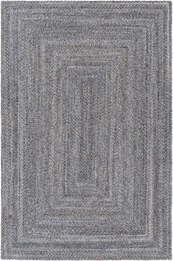 Azalea AZA-2321 Modern Recycled PET Yarn Rug AZA2321-81012 Light Gray, Medium Gray, Charcoal, Dark Brown, Cream 100% Recycled PET Yarn 8'10" x 12'