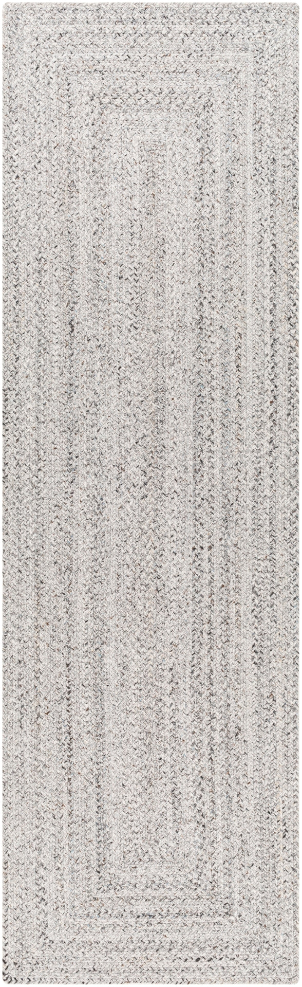 Azalea AZA-2323 Modern Recycled PET Yarn Rug AZA2323-81012 Light Gray, Medium Gray, Charcoal, Cream 100% Recycled PET Yarn 8'10" x 12'
