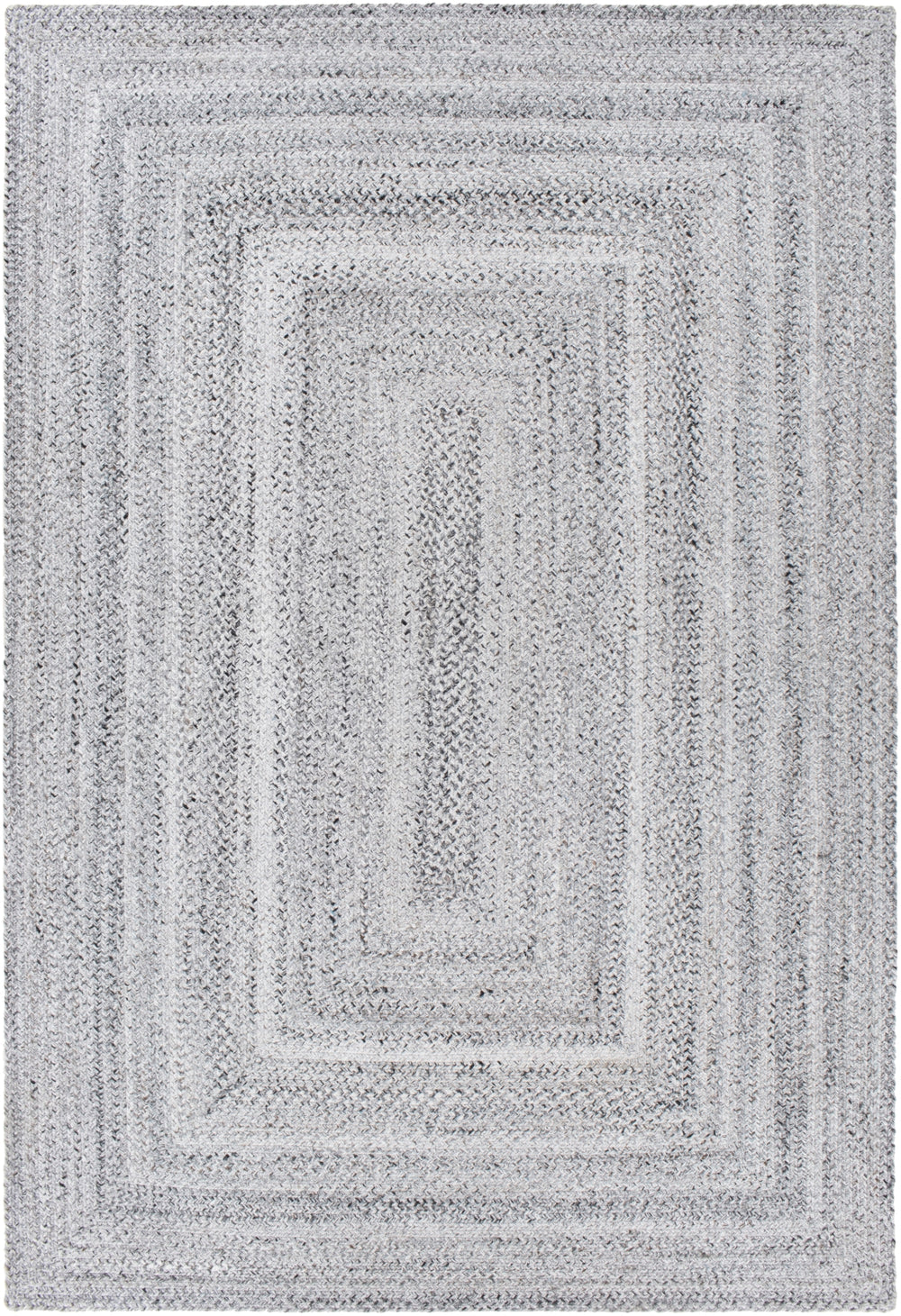 Azalea AZA-2323 Modern Recycled PET Yarn Rug AZA2323-81012 Light Gray, Medium Gray, Charcoal, Cream 100% Recycled PET Yarn 8'10" x 12'