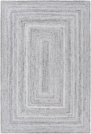 Azalea AZA-2323 Modern Recycled PET Yarn Rug AZA2323-81012 Light Gray, Medium Gray, Charcoal, Cream 100% Recycled PET Yarn 8'10" x 12'