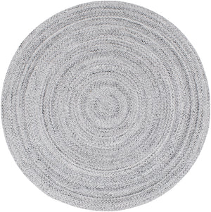 Azalea AZA-2323 Modern Recycled PET Yarn Rug AZA2323-6RD Light Gray, Medium Gray, Charcoal, Cream 100% Recycled PET Yarn 6' Round